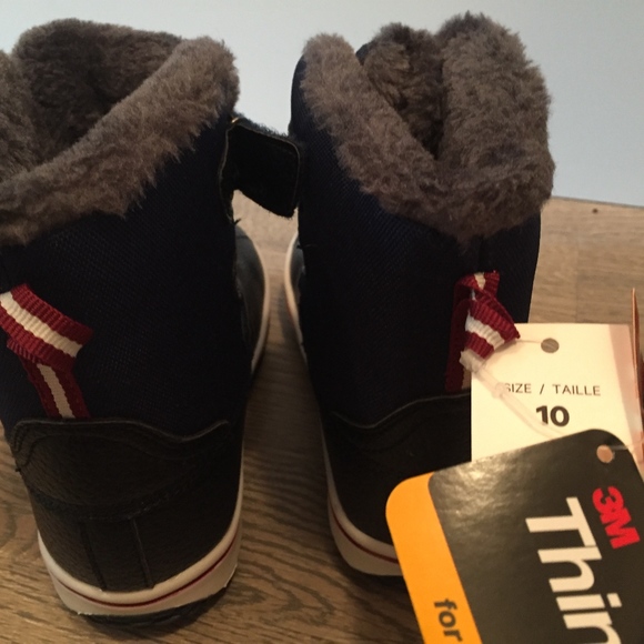 Toddler Boys Lined Snow Boot Sz 10 - Picture 6 of 7